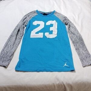 Michael Jordan #23 boys large sized youth long sleeved t shirt